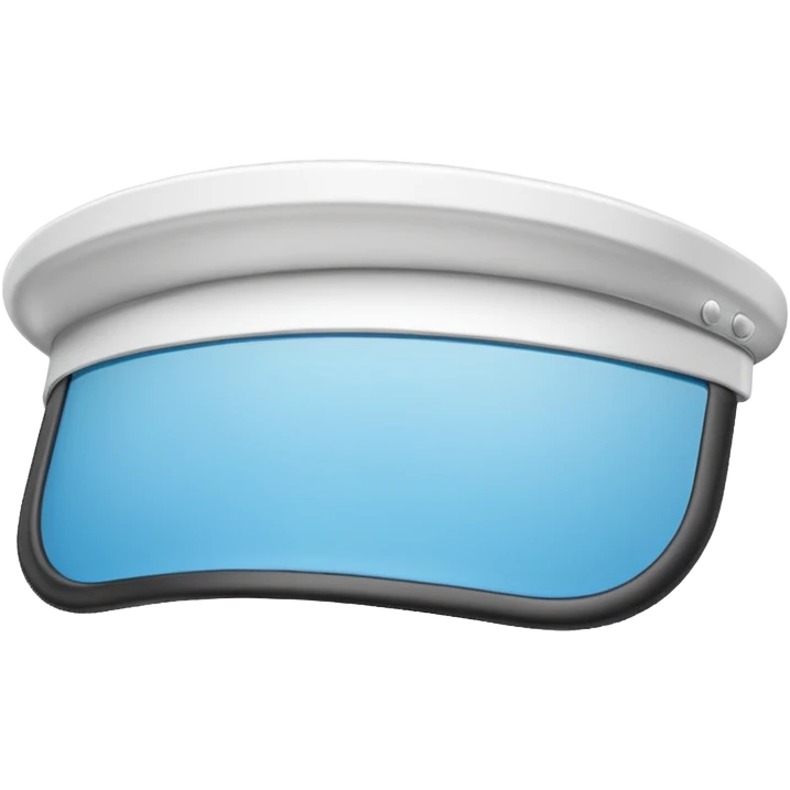 Sun Visor,white emoji