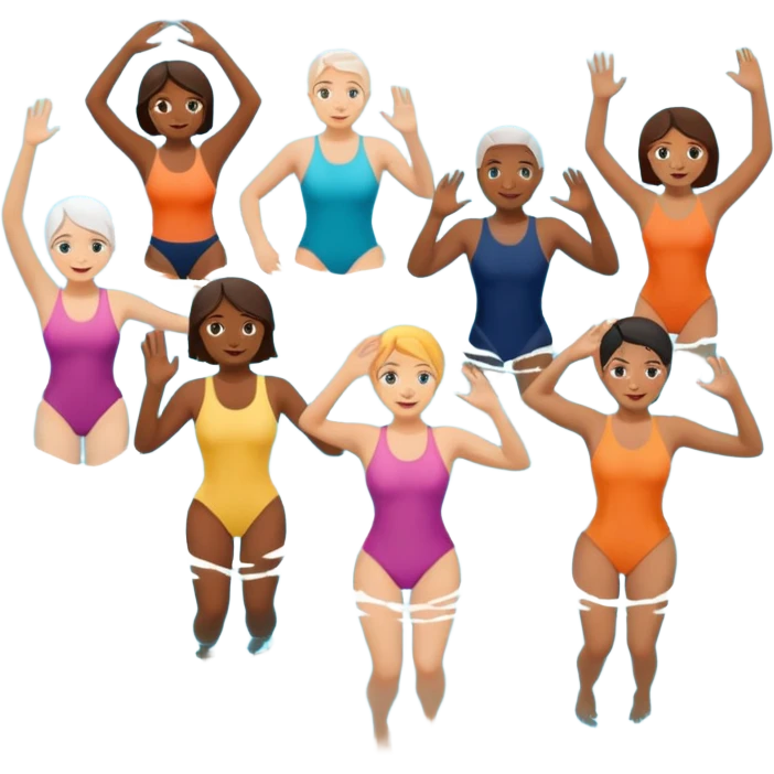 Water aerobics emoji