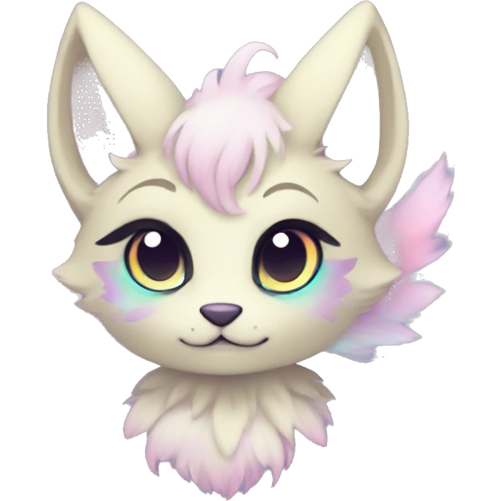Kawaii bright fantasy ethereal anthro fursona Fakemon emoji