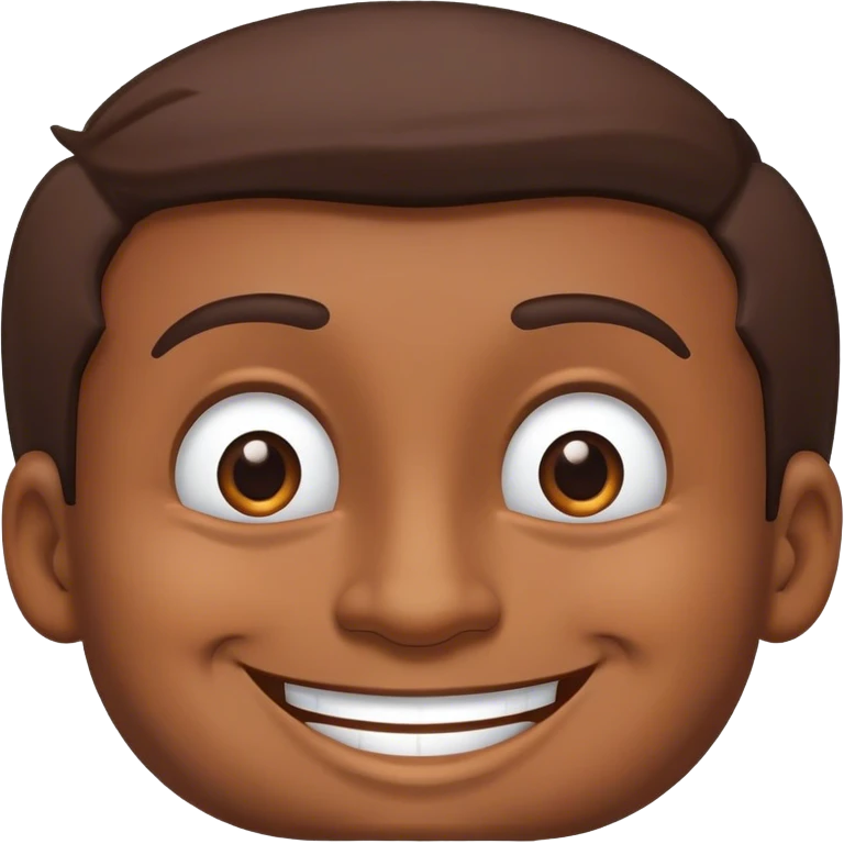 Smiling smirk back guy emoji