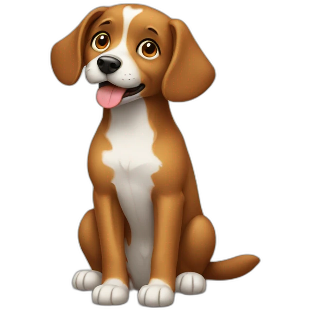 dog sitting emoji