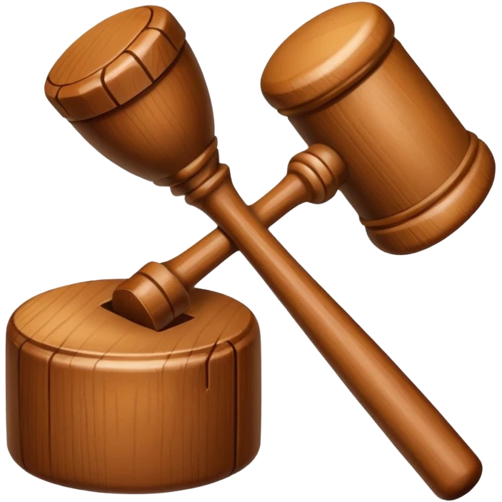 bidding mallet emoji