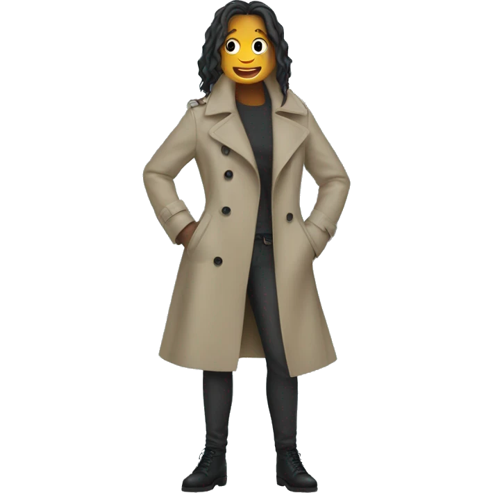 Shark is a trench coat  emoji