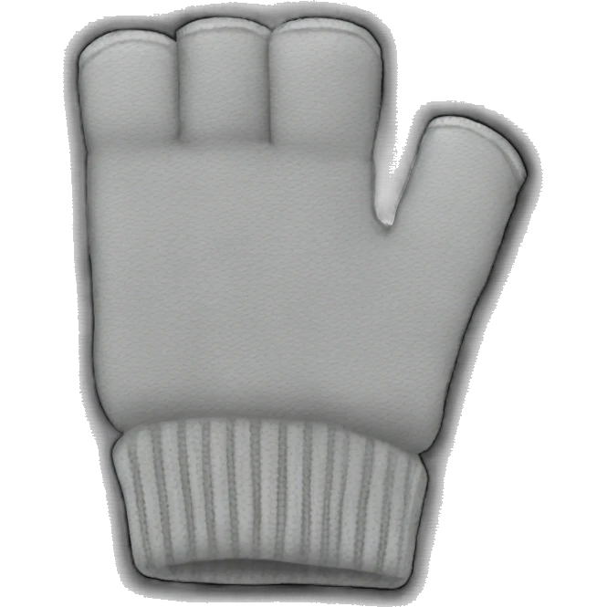 Black fingerless gloves emoji