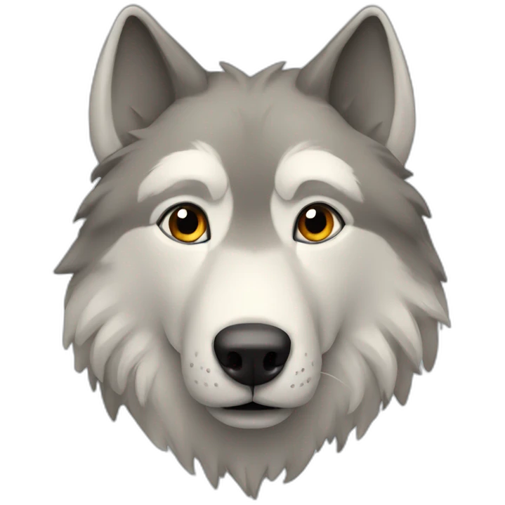 Loup qui coure emoji