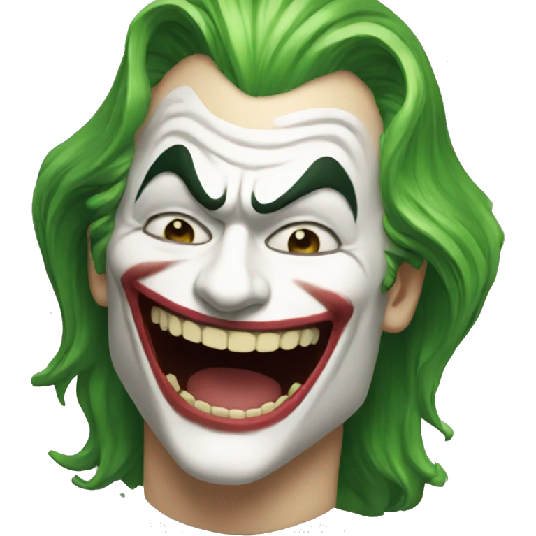 The joker, very interesting, laughter emoji