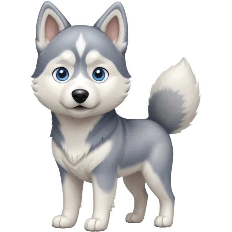dog full image husky emoji