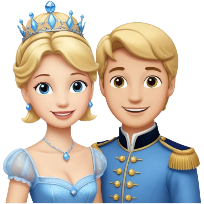 Cinderella and the Prince emoji