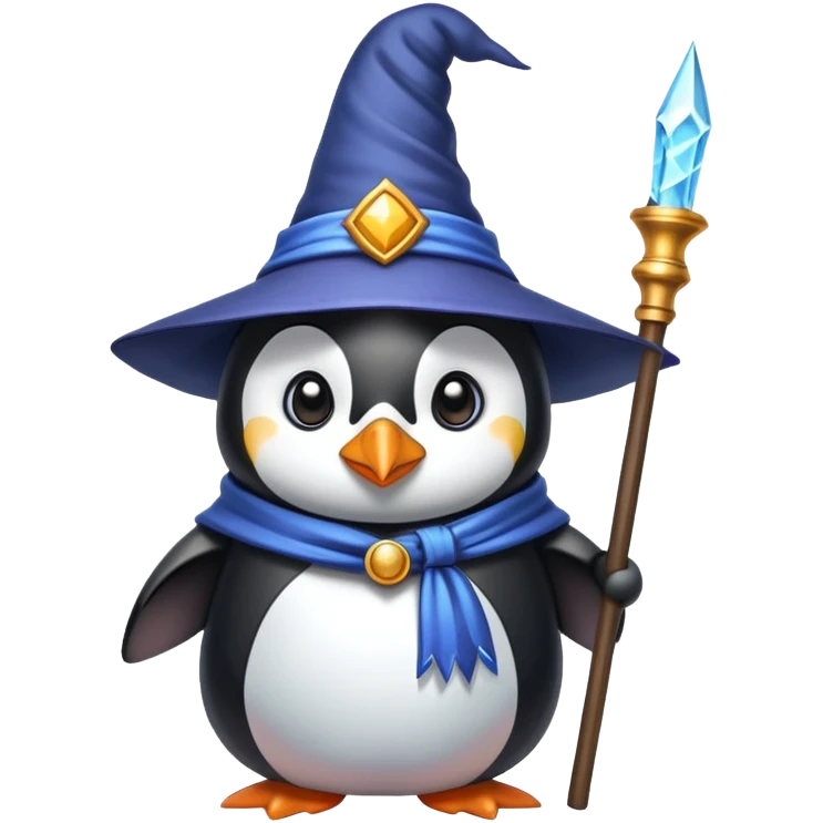 Penguin Wizard emoji