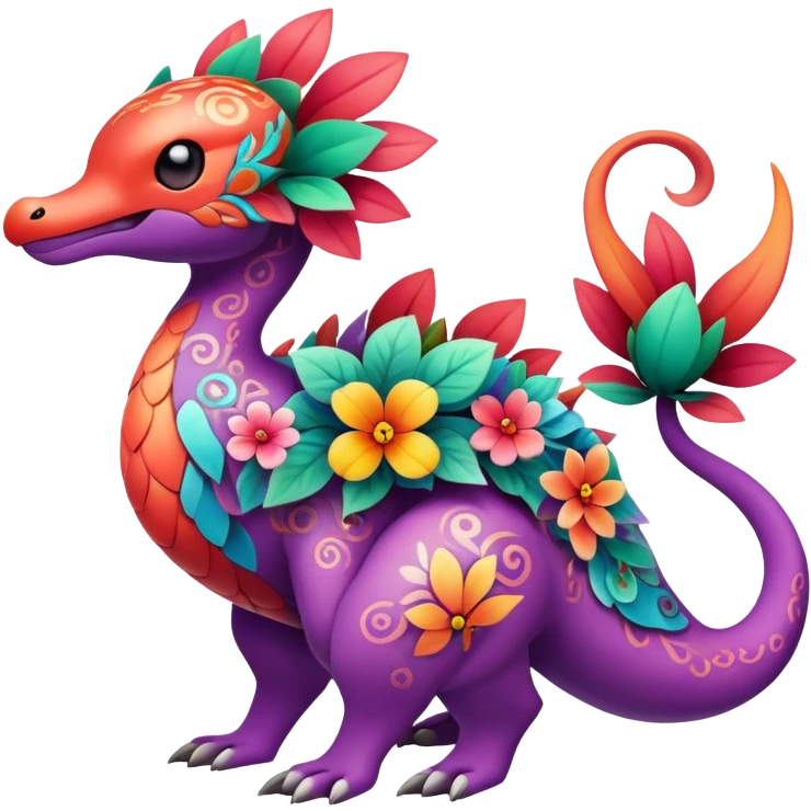 Colorful Floral Fakémon-Pokémon-creature emoji
