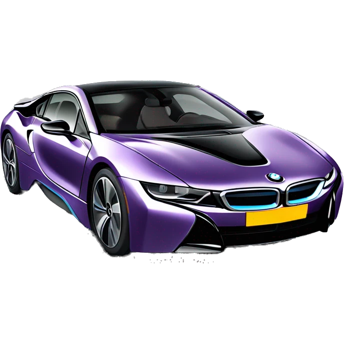 Bmw i8 purple  emoji