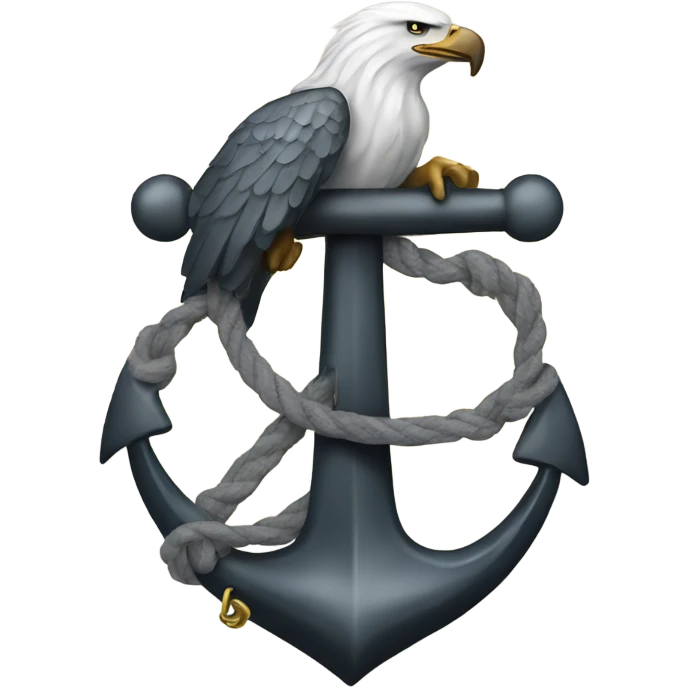 Eagle globe anchor  emoji