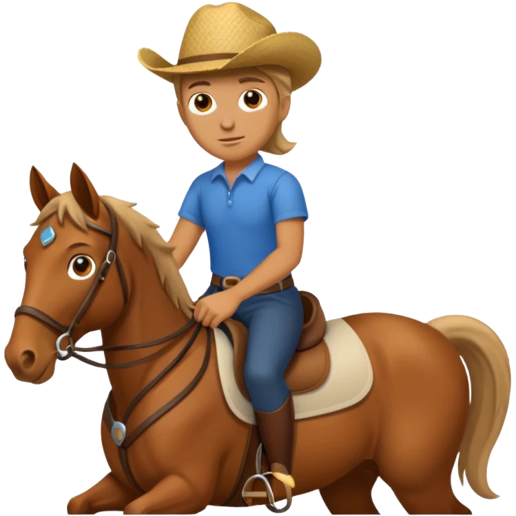 Myself riding a horse  emoji