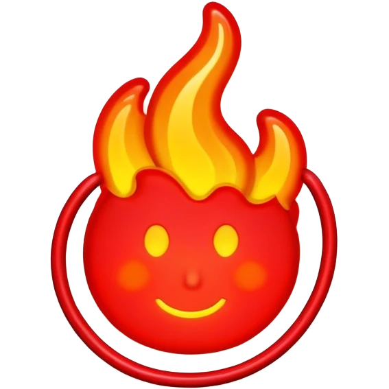 neon sign "hot" emoji