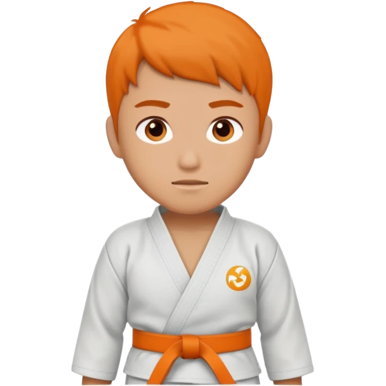 Judokas ceinture orange emoji