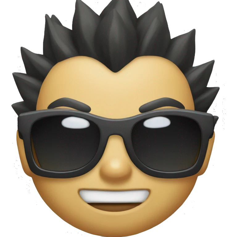 Vegeta with sunglasses emoji