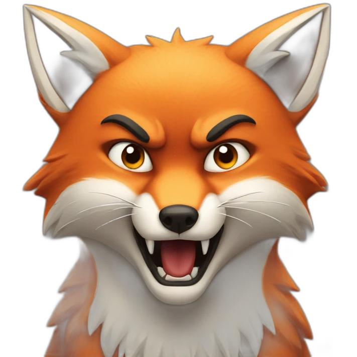 angry fox emoji
