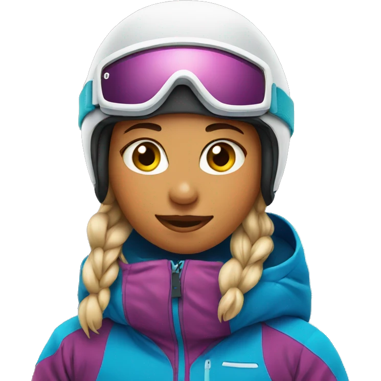 Girl on snowboard  emoji