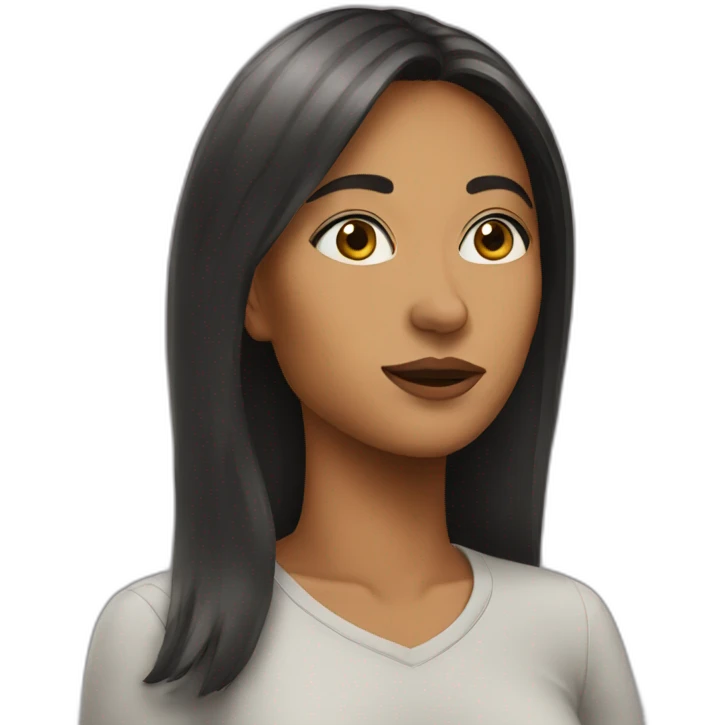 woman look up emoji
