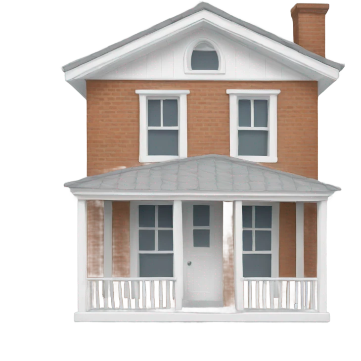 White Window house  emoji