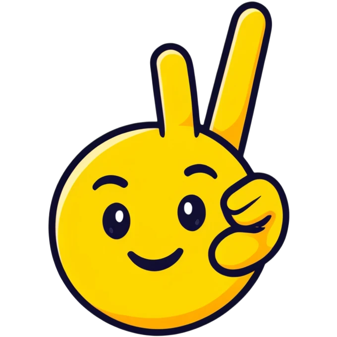 Middle finger on smiling emoji emoji