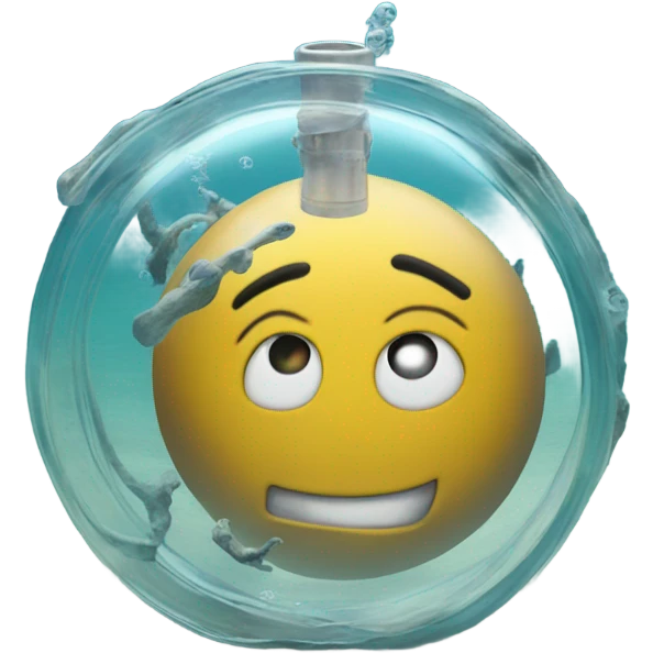 metal tube in underwater sea emoji