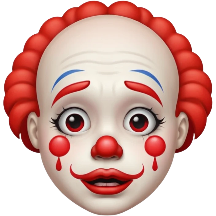 sad crying clown emoji