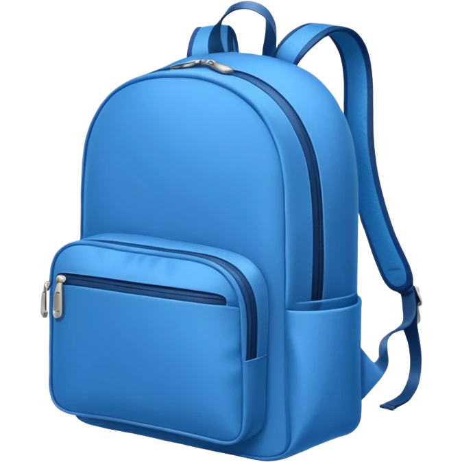 blue backpack emoji