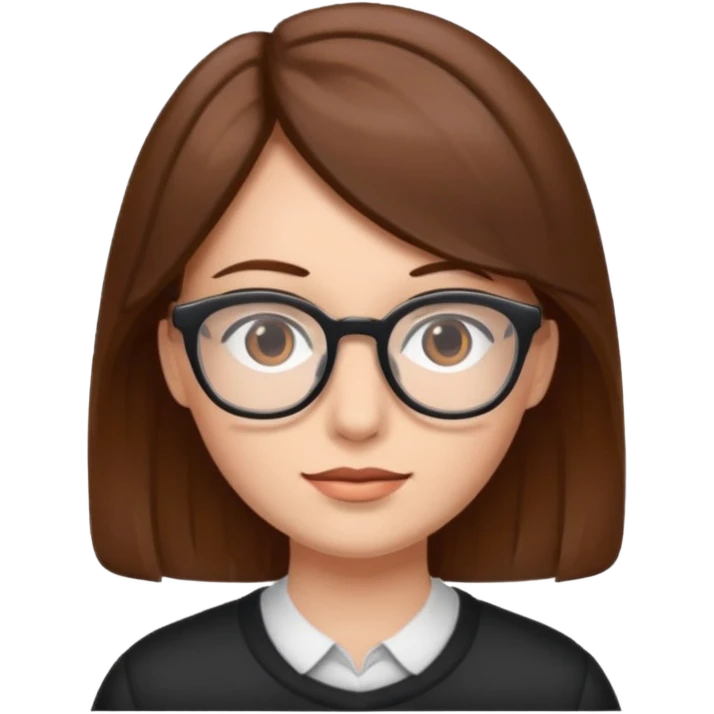 Person with glasses emoji