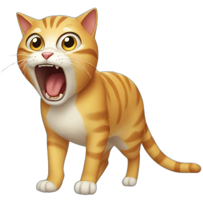 screaming cat emoji