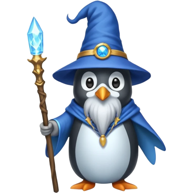Penguin Wizard emoji
