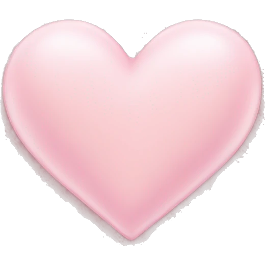 Light pink love heart emoji