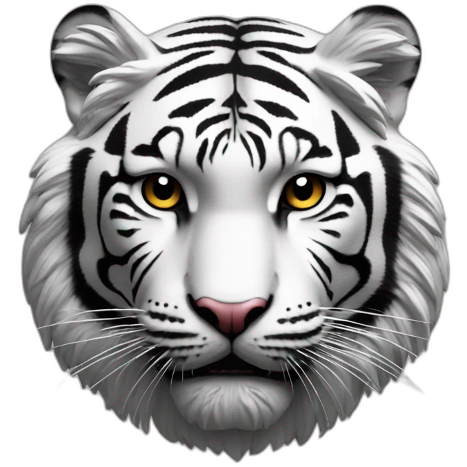 real hd 80s tiger black emoji