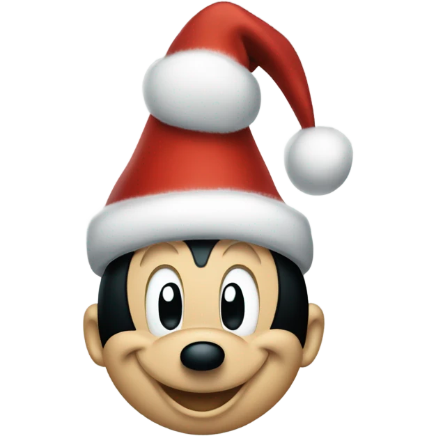 Mickey mouse christmas emoji