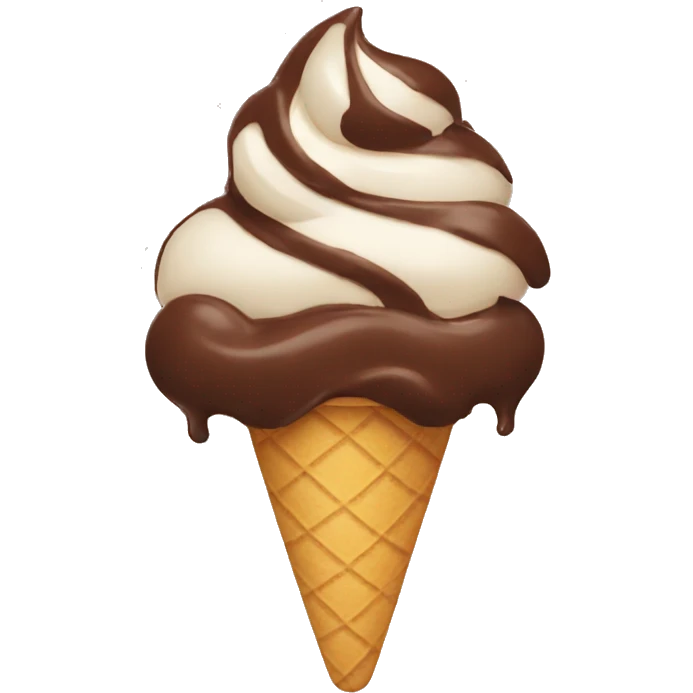 Chocolate icecream emoji