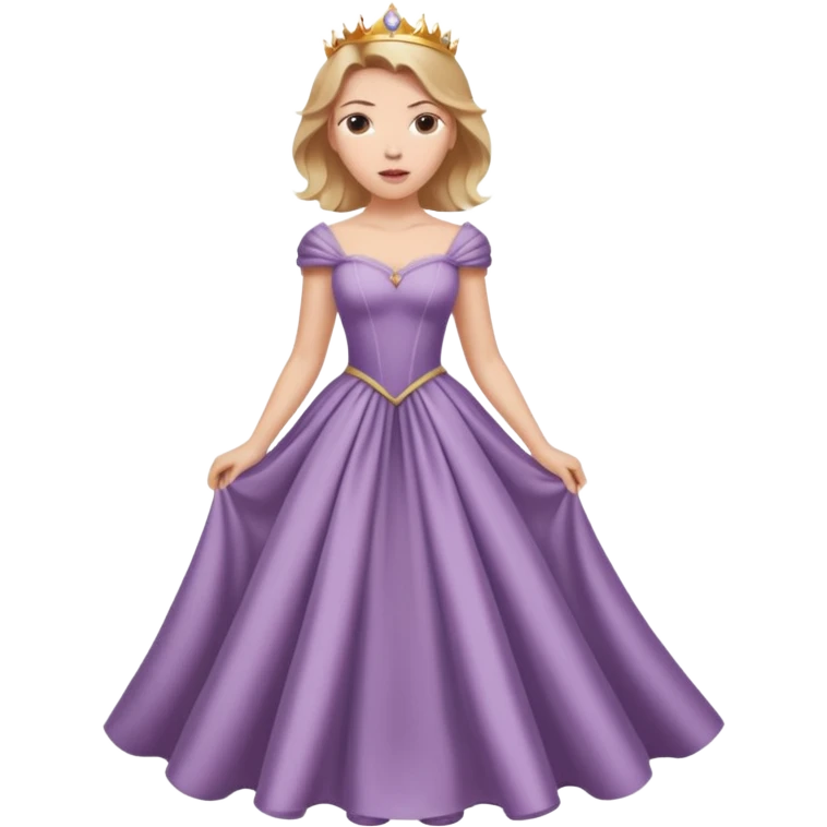 Scarlett Johansson in a princess dres emoji
