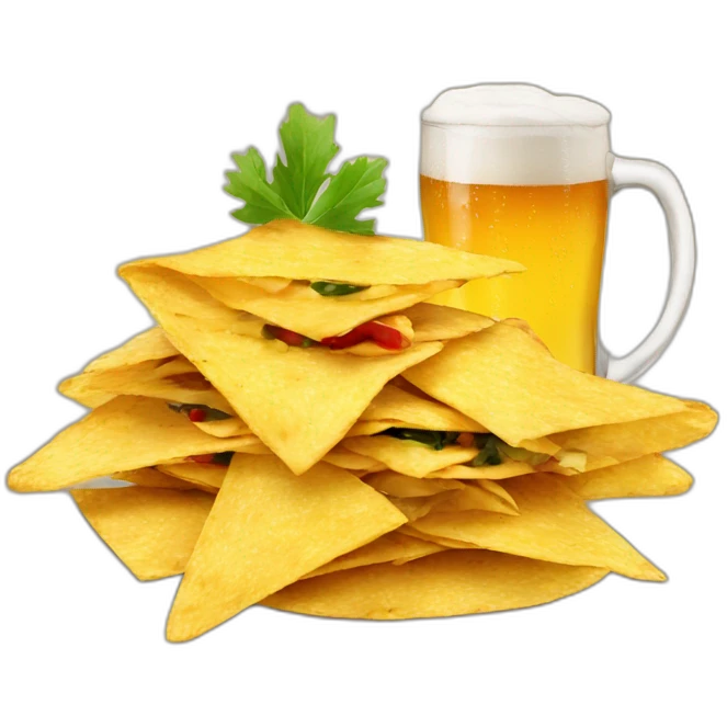 Nachos and beer emoji