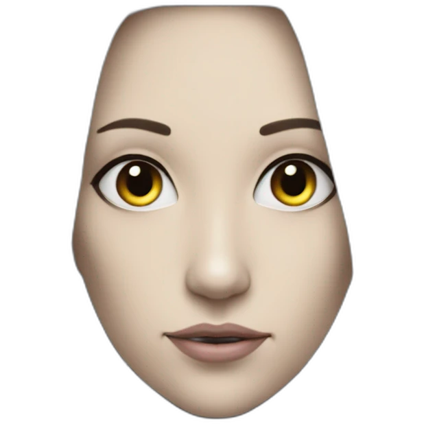 Cyber futuristic robot elf with long ears emoji