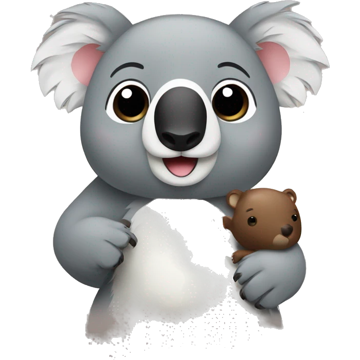 koala and a brown bear emoji