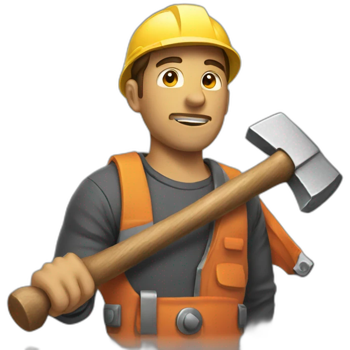 Men with hammer  emoji