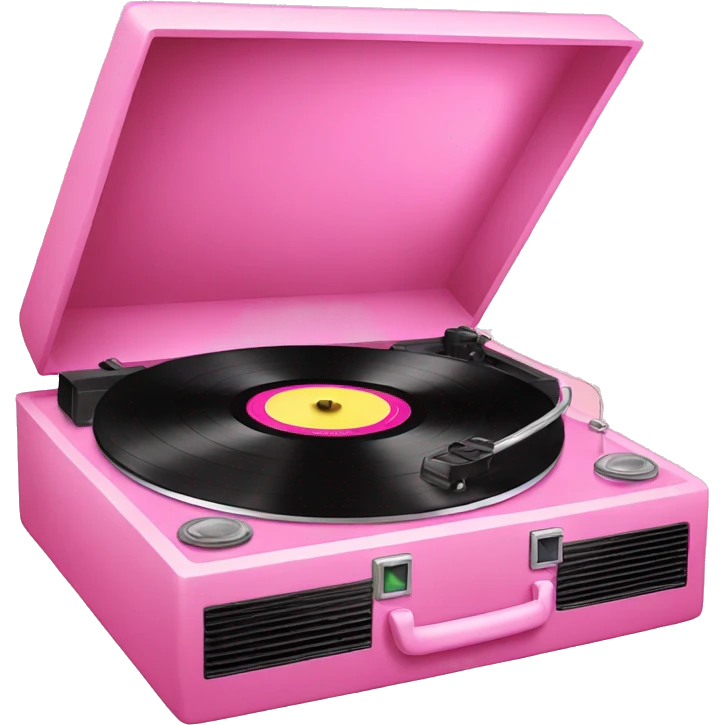 record player pink emoji