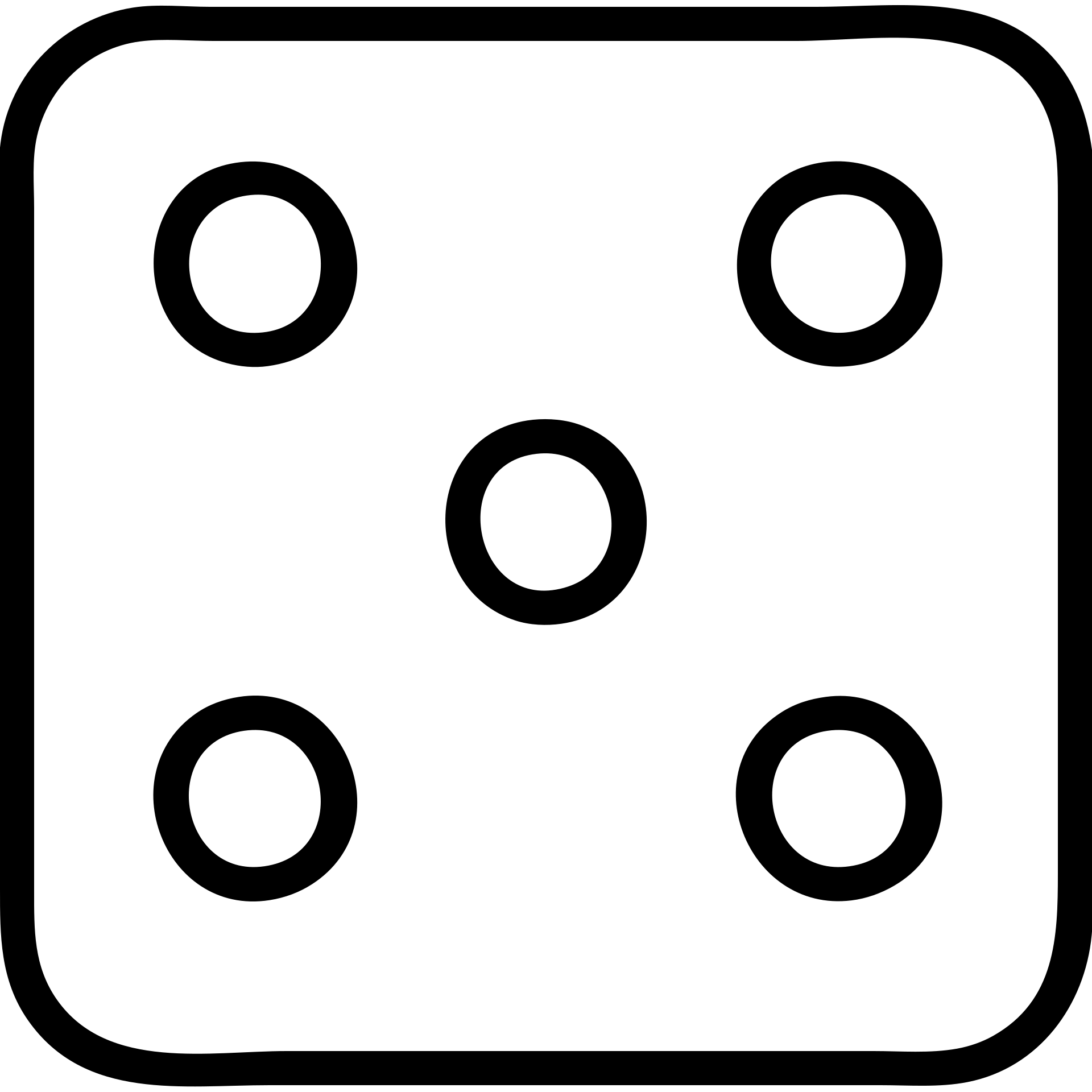 Dice outline with pips emoji
