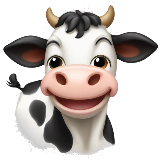 Happy cow emoji