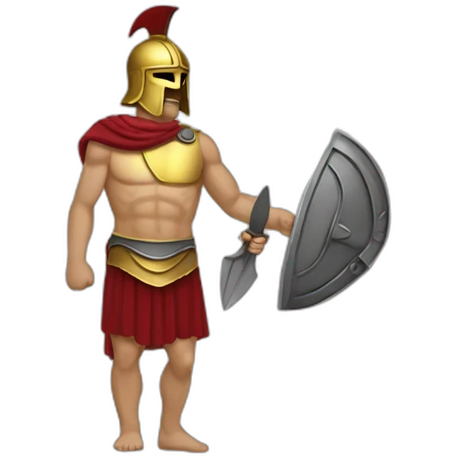 Athenian figth with spartan emoji