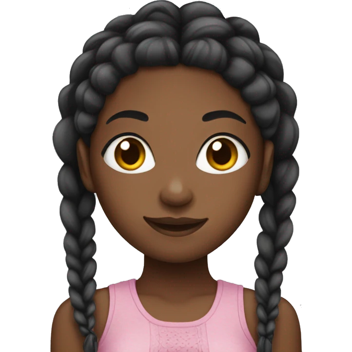 Black girls with braids emoji