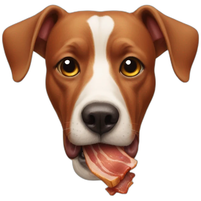 stinky dog bacon emoji
