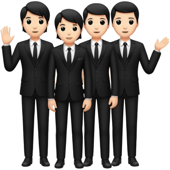 Band members wearing suits  emoji