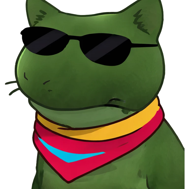 Cat with sunglasses emoji