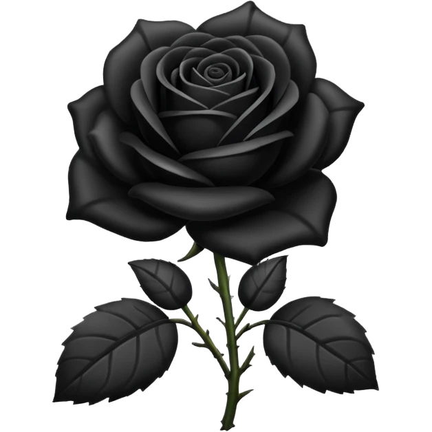 Black rose emoji
