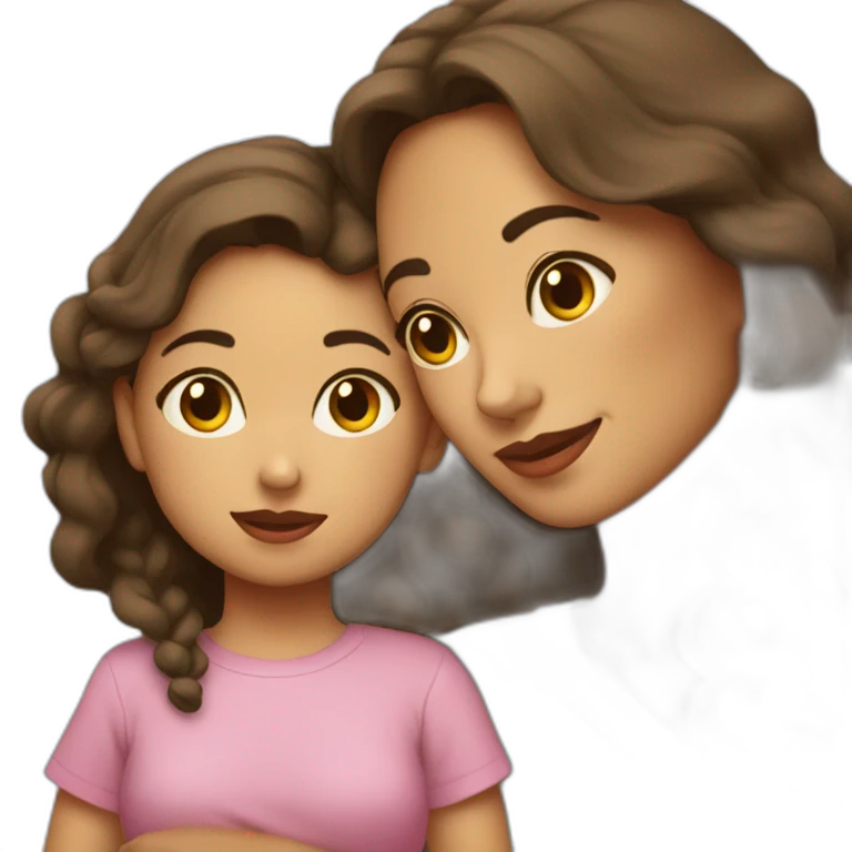Mama hijo y hija emoji